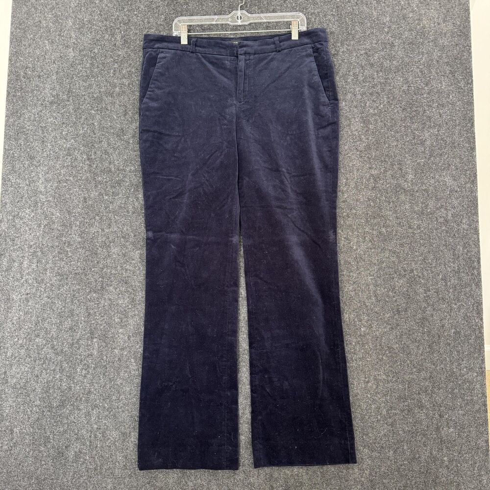 Banana Republic Pants Womens 14 Navy Blue Logan Corduroy Straight Leg Stretch